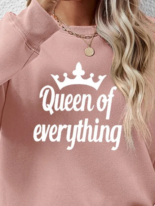 QUEEN OF EVERYTHING Round Neck Sweatshirt