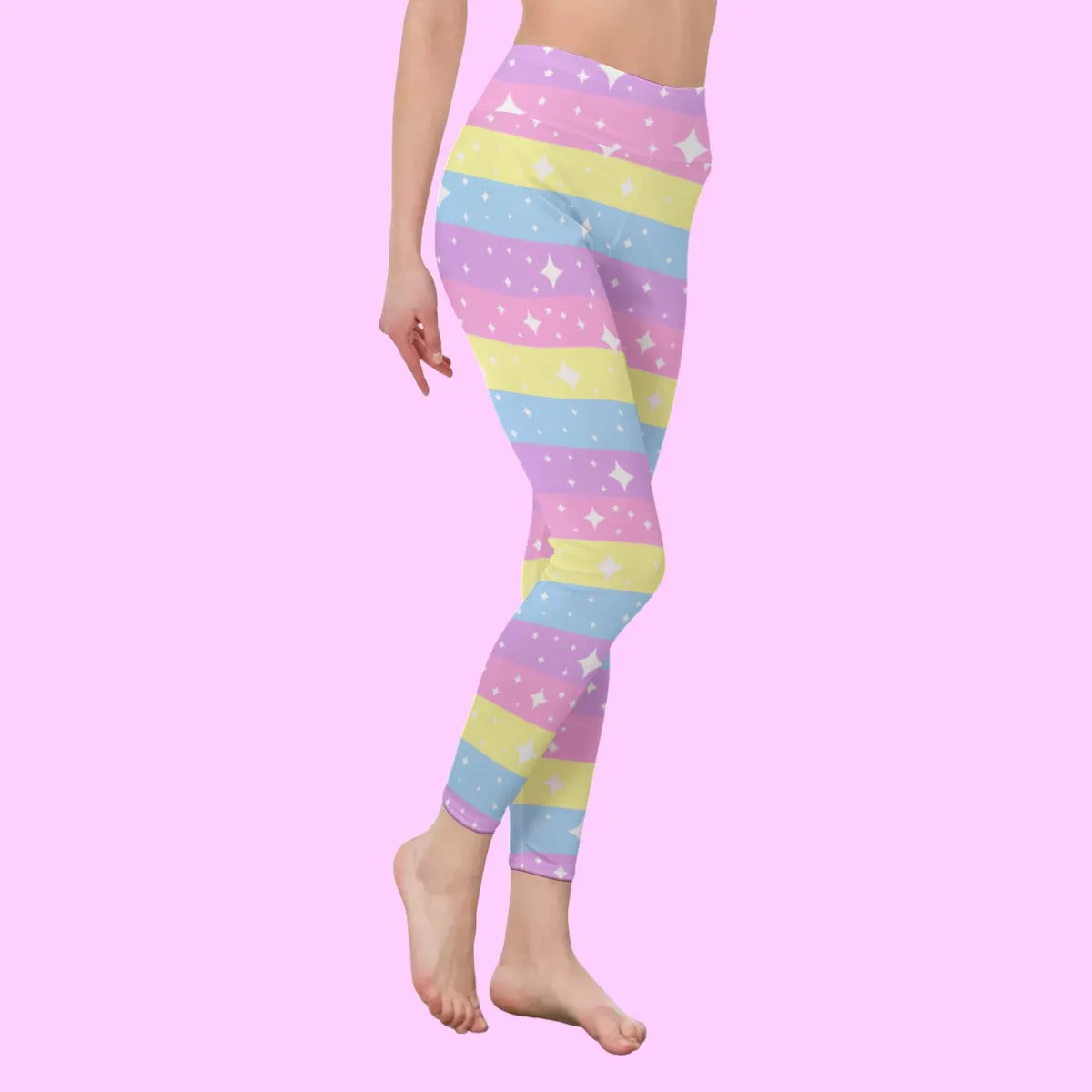 Rainbow Ribbon Women's Casual Leggings