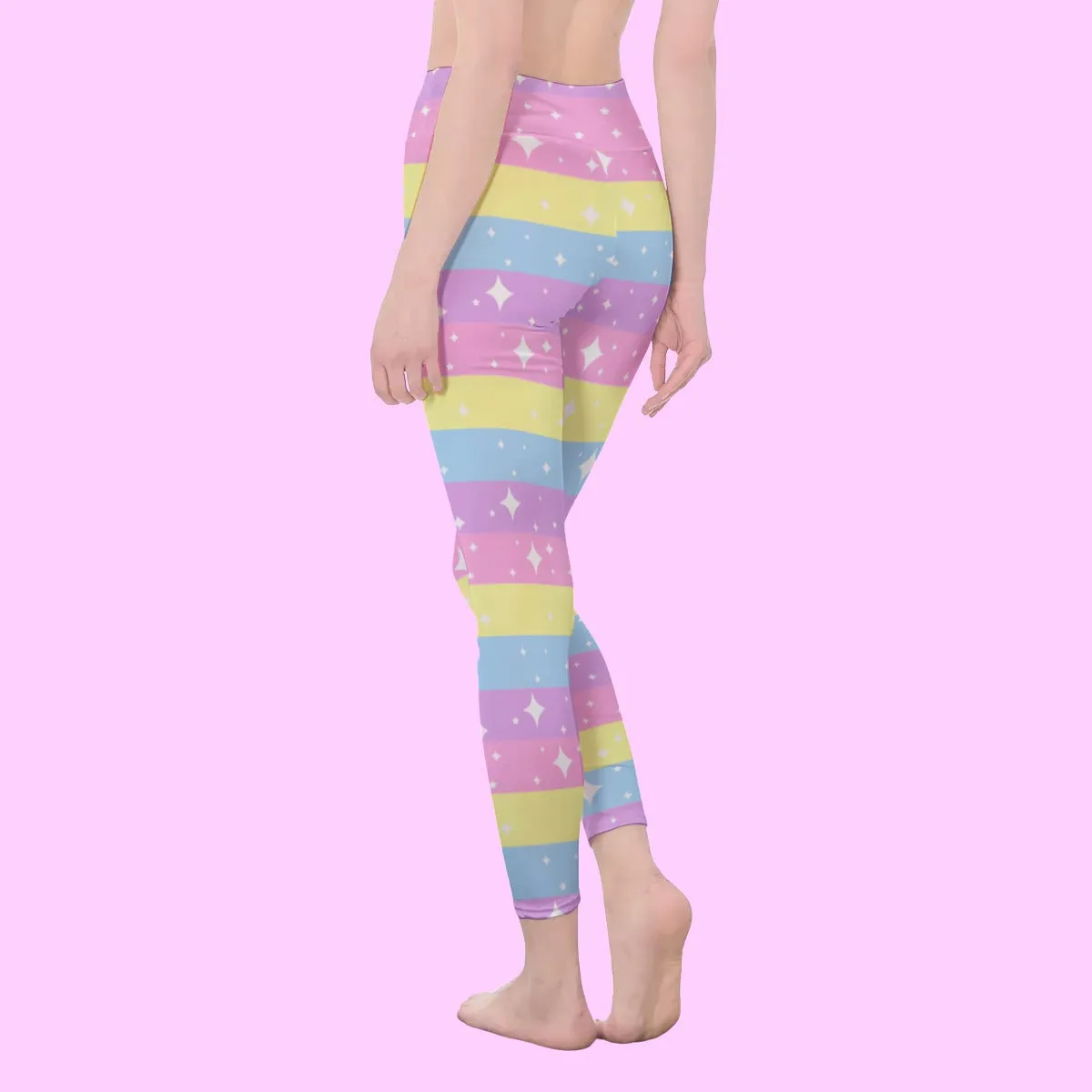 Rainbow Ribbon Women's Casual Leggings