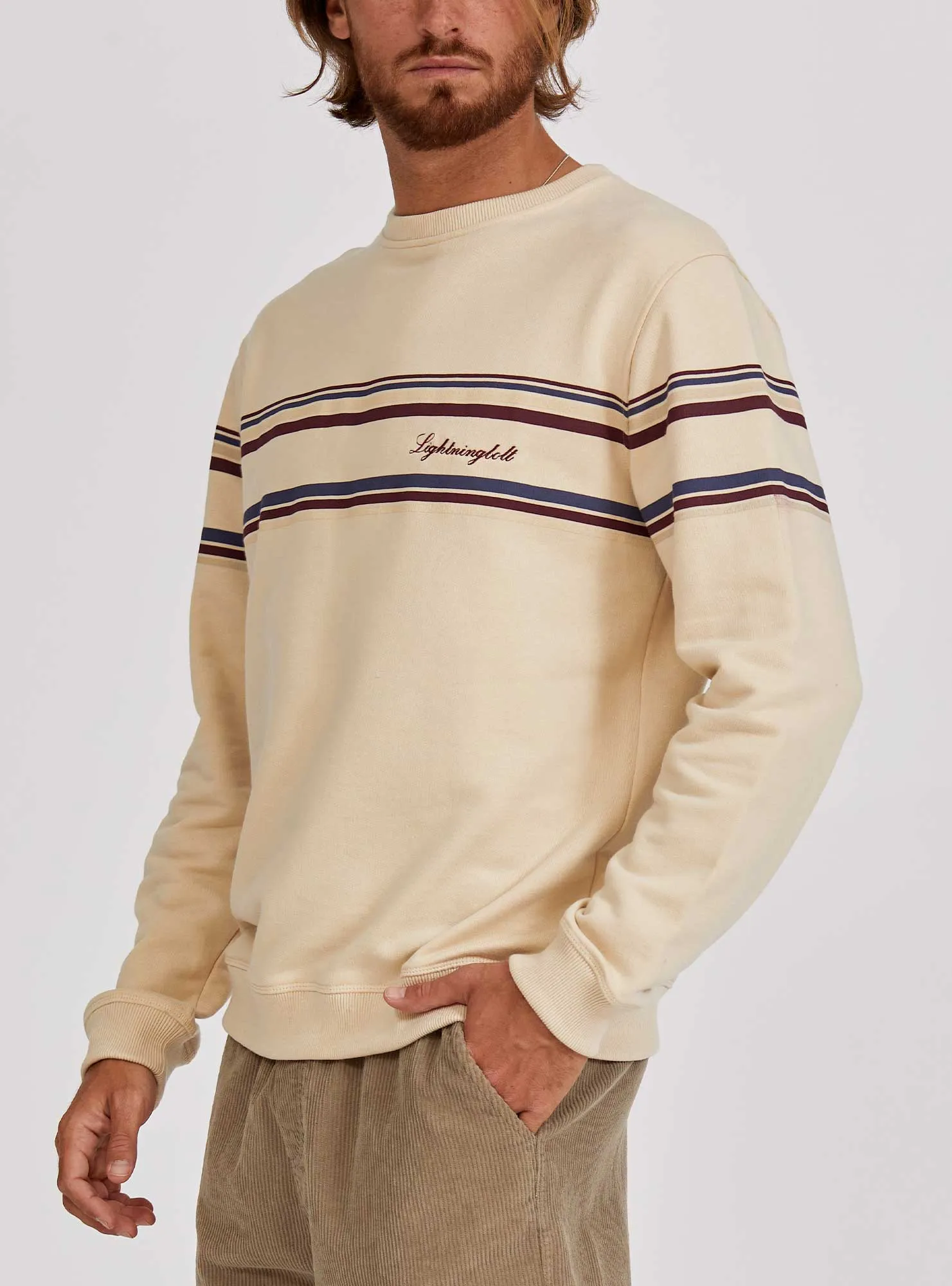 REGULAR SWEATSHIRT WITH STRIPES