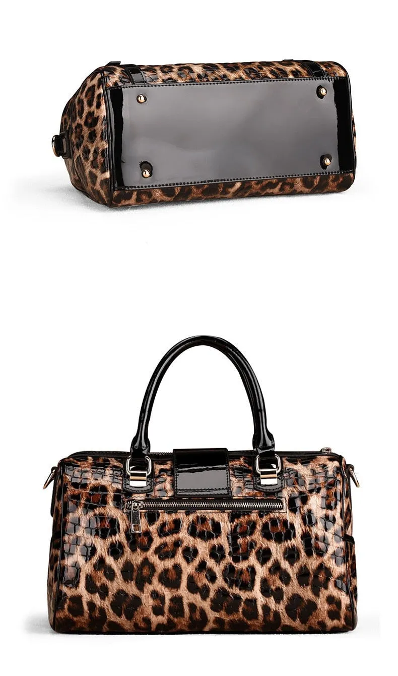 TEEK - Sleek Leopard Print Handbags