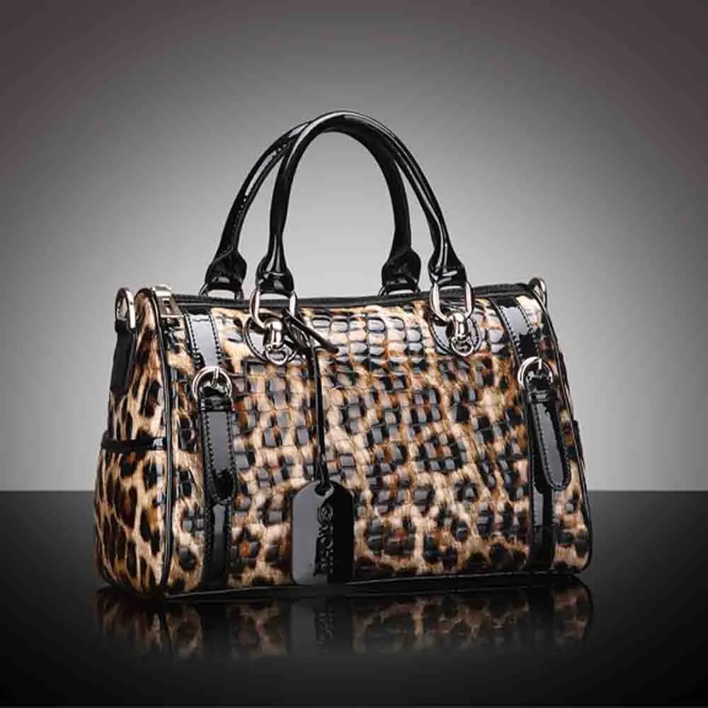 TEEK - Sleek Leopard Print Handbags