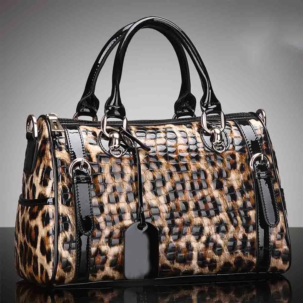 TEEK - Sleek Leopard Print Handbags