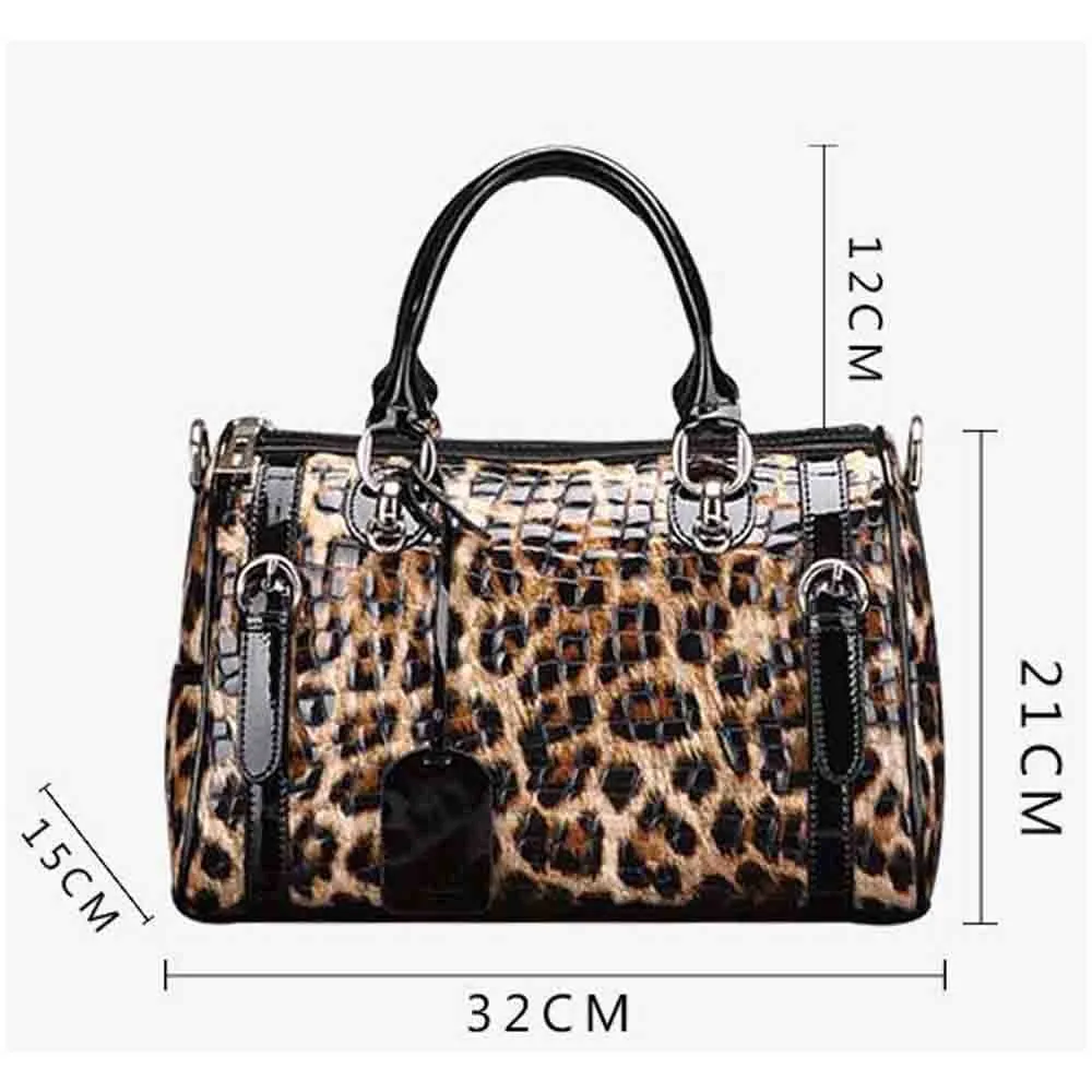 TEEK - Sleek Leopard Print Handbags