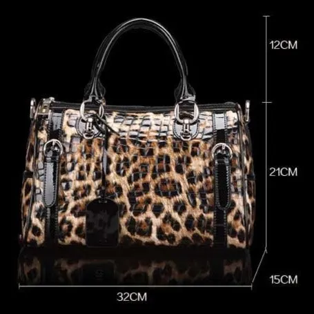 TEEK - Sleek Leopard Print Handbags