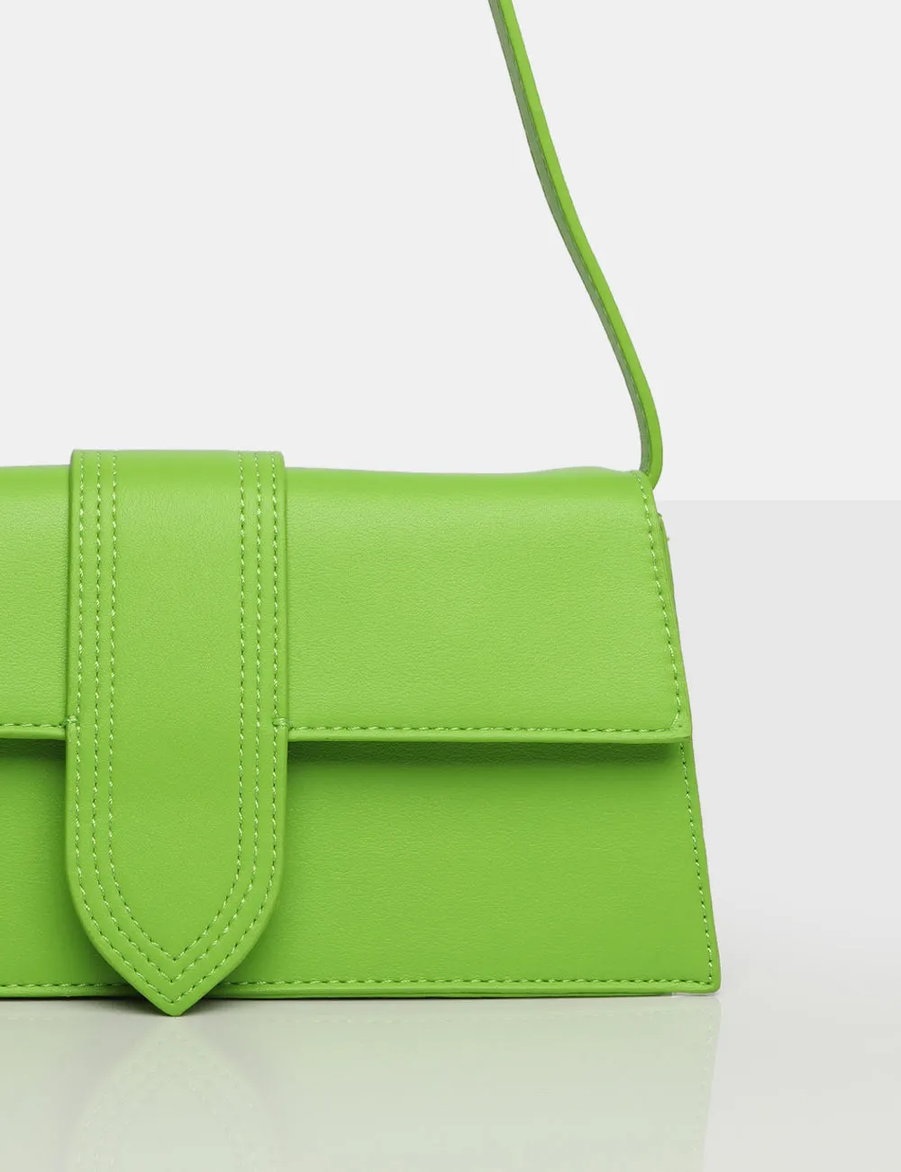 The Mani Lime Pu Shoulder Bag