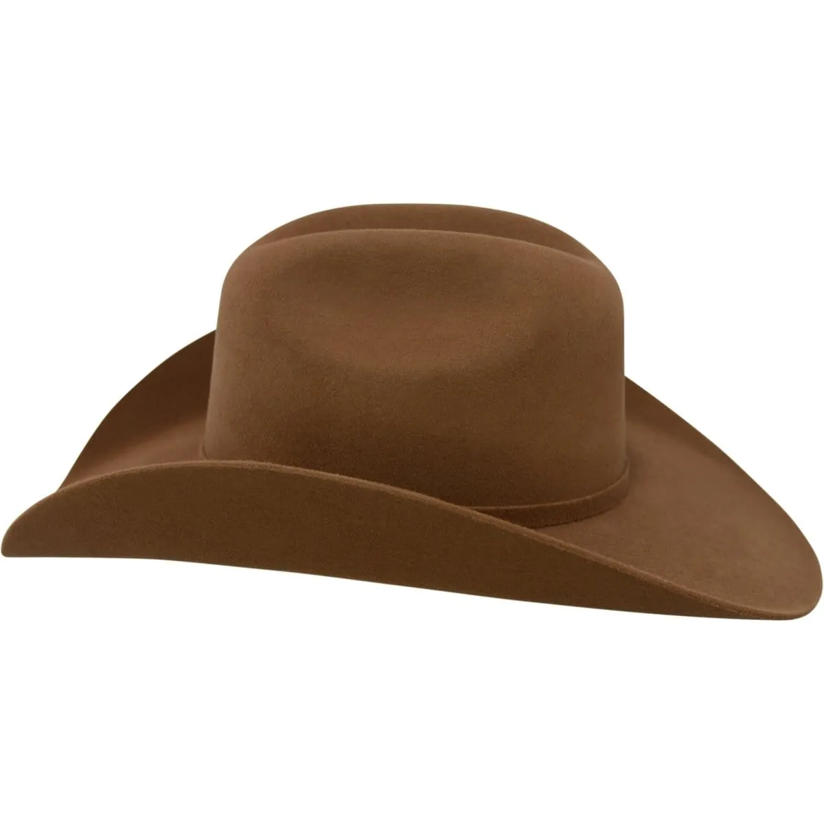 Tombstone 20X Cowboy Felt Hat East West Shape Brown Walnut TOM-4112