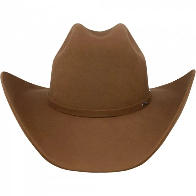 Tombstone 20X Cowboy Felt Hat East West Shape Brown Walnut TOM-4112