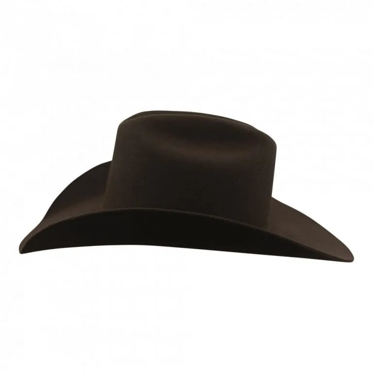 Tombstone 20X Cowboy Felt Hat Roper ShapeBrown Chocolate TOM-4204