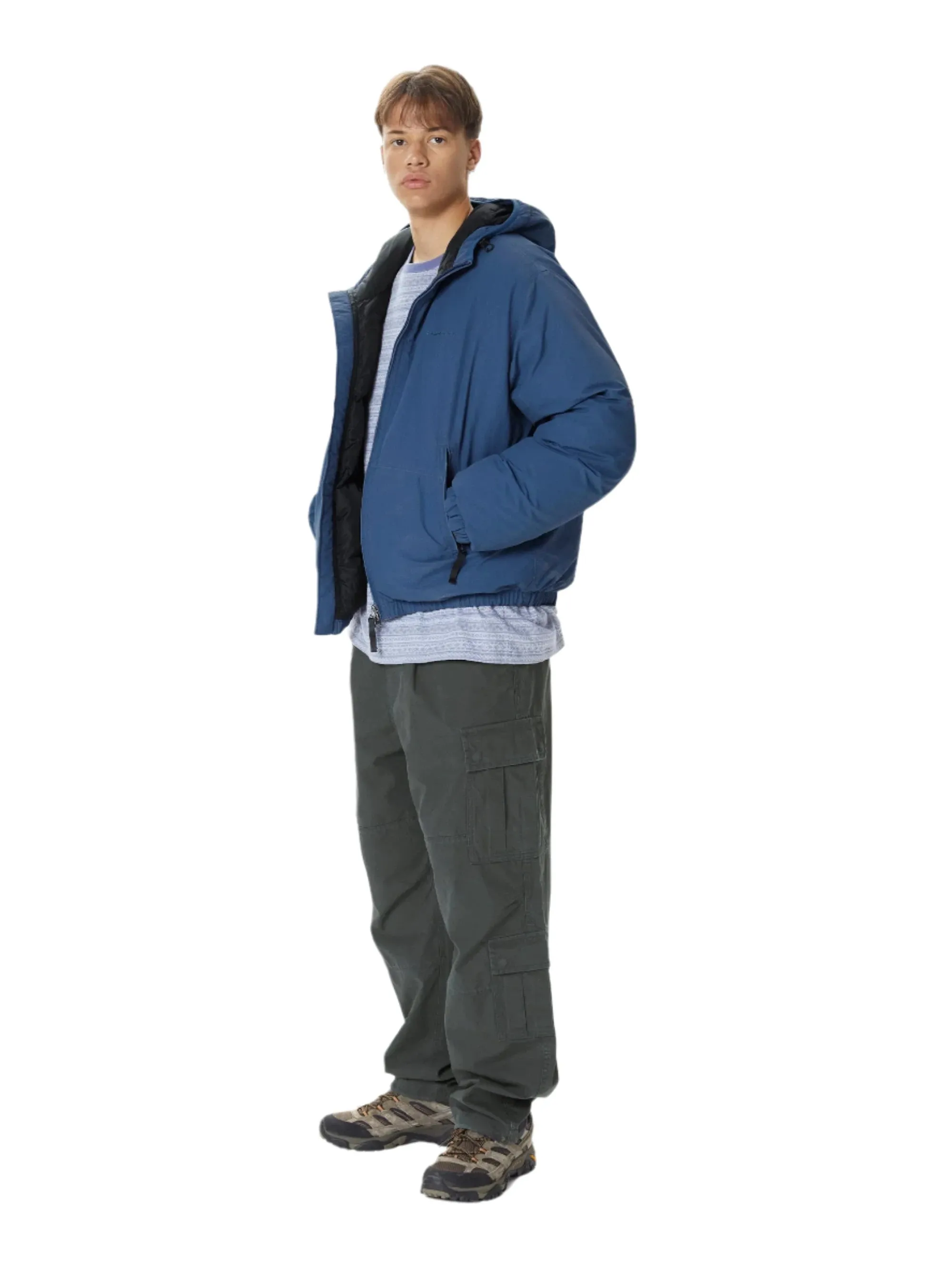 Washed Down Puffer Jacket Blue / THIS IS NEVER THAT