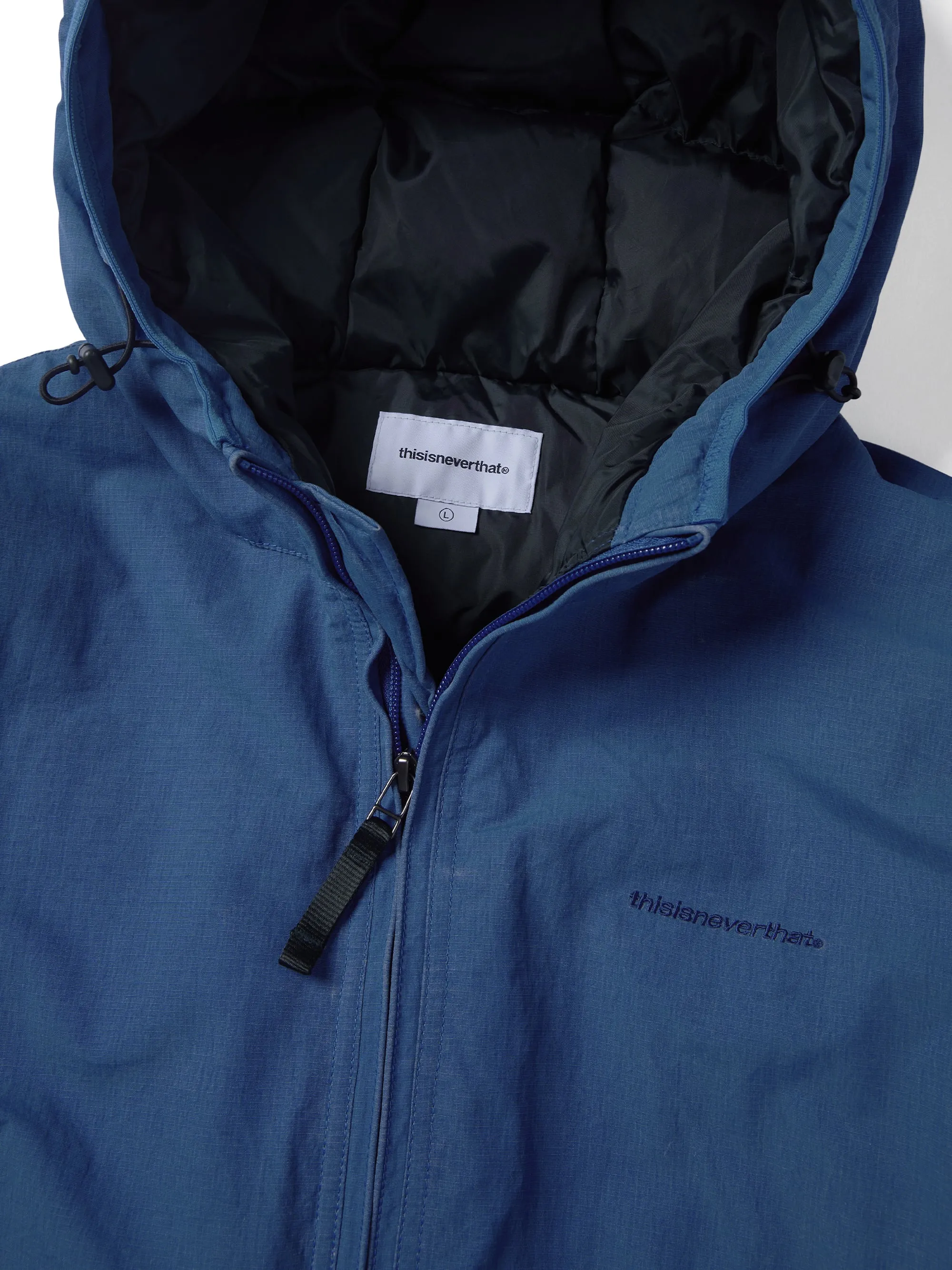 Washed Down Puffer Jacket Blue / THIS IS NEVER THAT