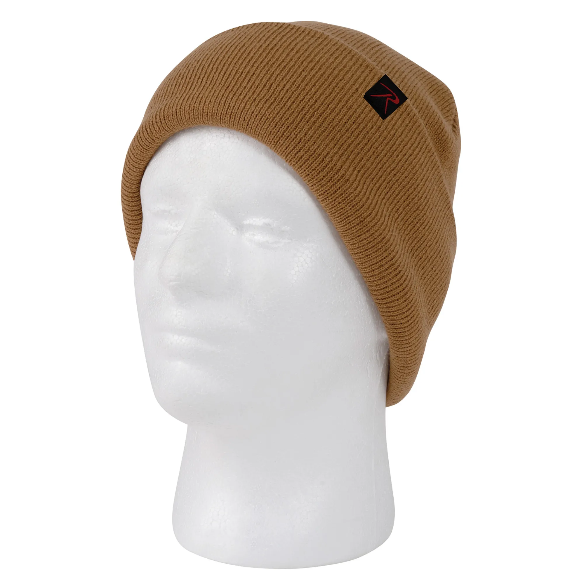 Work Brown - Military Deluxe Fine Knit Watch Cap - Acrylic